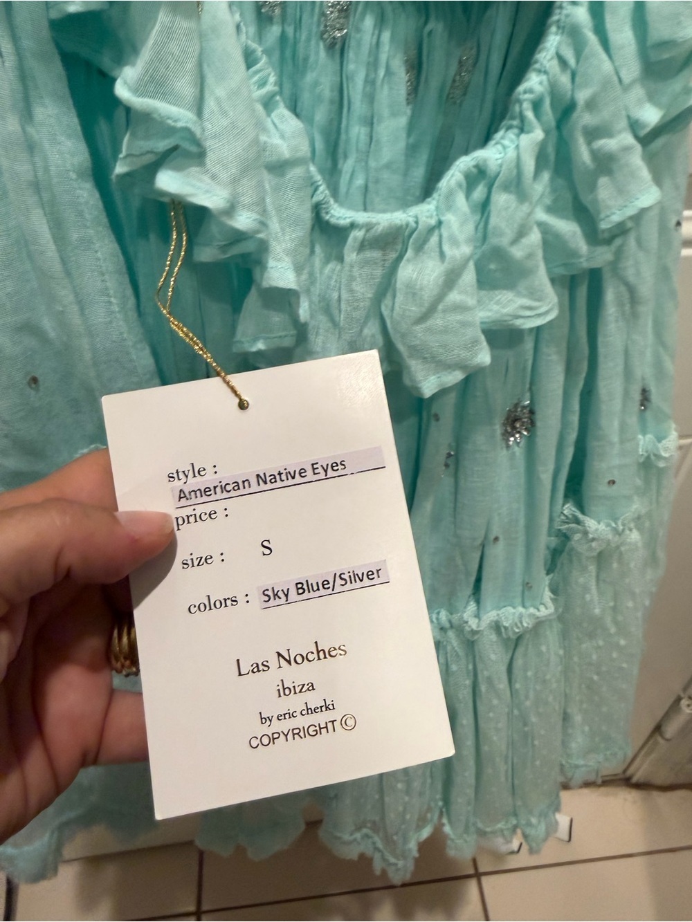 Las Noche Ibiza dress sz small - Picture 3 of 4